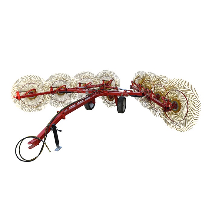 Monteret hjul Hay Rake