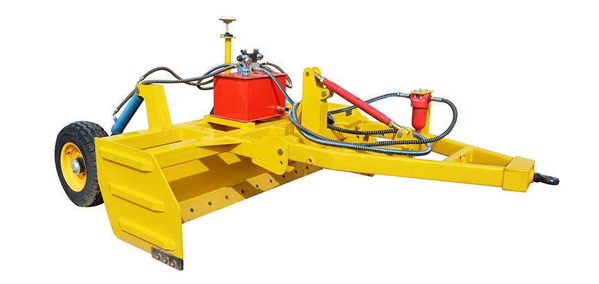 Traktormonteret jordnivelleringsmaskine Satellit vejhøvler